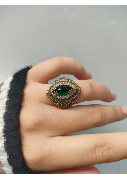 925 Ayar Gümüş Bronz Hürrem Model Yüzük fırsatları