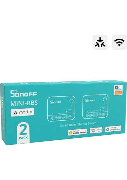 Mini-Rbs Matter Akıllı Panjur Kontrol Rölesi 2 Adet