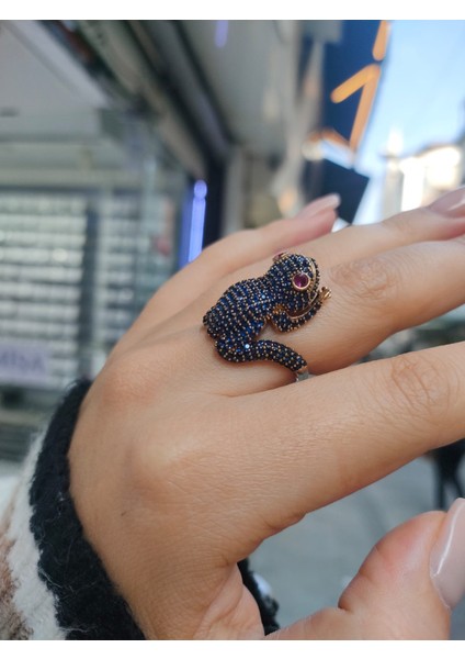 925 Ayar Gümüş Bronz Hayvan Figürlü Yüzük modelleri