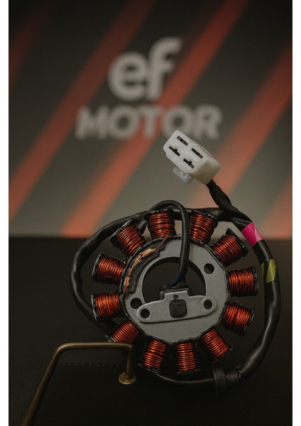 ✅ Hero Dash 125 Uyumlu Orijinal Stator Bobini (Stator Comp.) | Yetkili Bayii SATIŞI(HR125-DSH E0804)N | Ef Motor