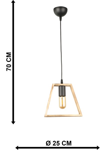 Aksen Tekli Ahşap Avize fırsatları