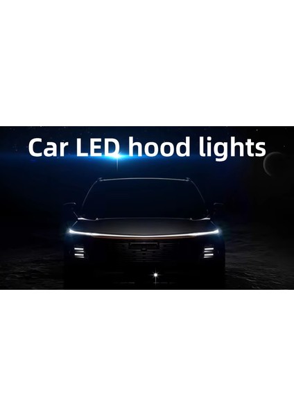 Volvo S60 Uyumlu Izgara Üstü Kaput Ledi,gündüz Ledi Silikon 150CM Beyaz