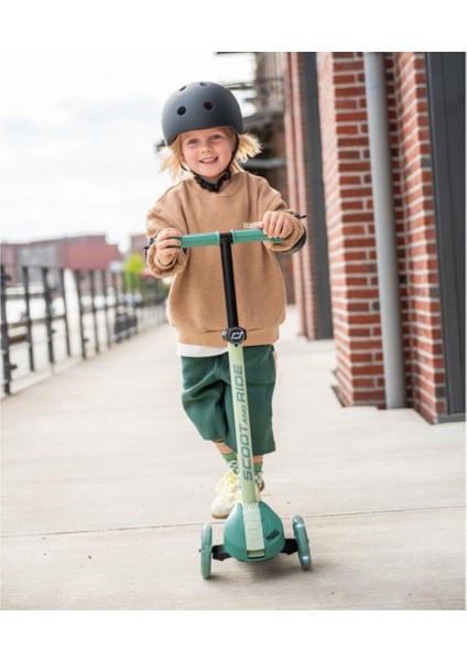 Highwaykick 3s Çocuk Scooterı, Forest - LED Tekerlekli, Katlanabilir ve Ayarlanabilir modelleri