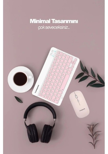 Pembe Kablosuz Klavye ve Mouse Seti fiyatları