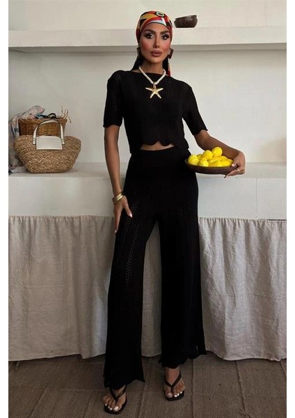 Triko Bluz Pantolon Ikili Takım 10084-025
