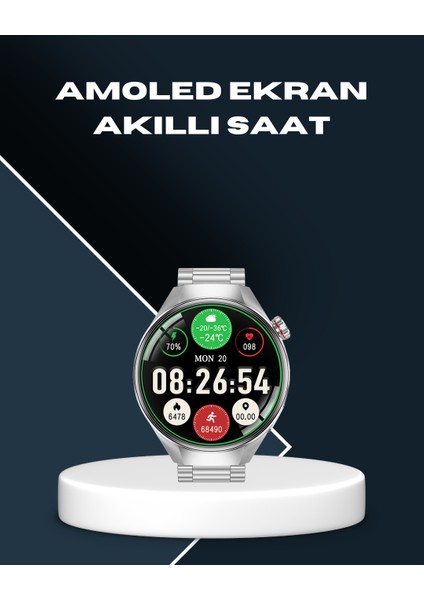 Akıllı Saat Bluetooth Görüşme Destekli – Spor, Sağlık ve Bildirim Özellikli
