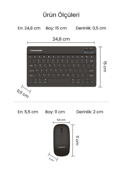 Siyah Kablosuz Klavye ve Mouse Seti indirimleri