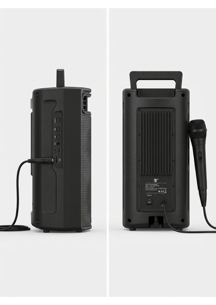 Premium Portatif Ses ve Mikrofon Sistemi – Renkli LED Işıklar, Kablosuz Özgürlük modelleri