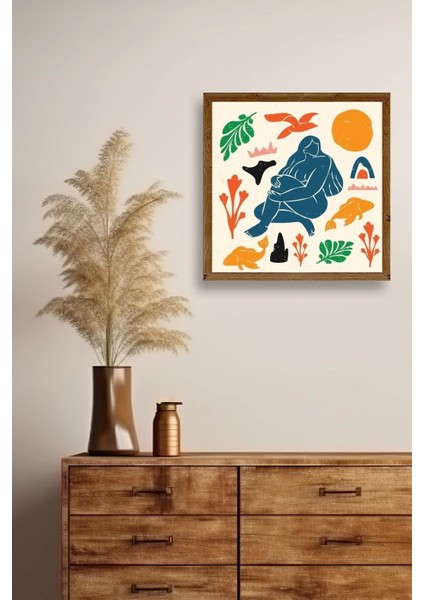 Kadın Ahşap Çerçeveli Tablo fiyatları