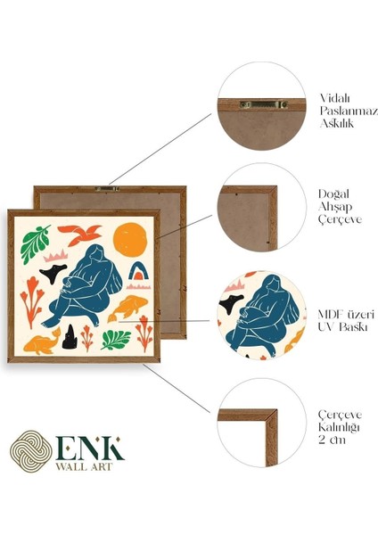 Kadın Ahşap Çerçeveli Tablo fırsatları