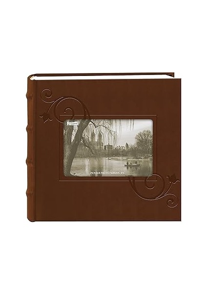 Geprägt Blumenmuster Rahmen-Cover Foto Album, (10,2 x 15,2 Cm)