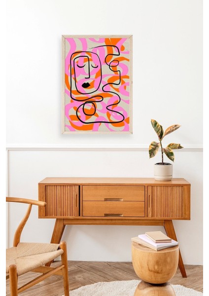 Soyut Ahşap Çerçeveli Tablo modelleri