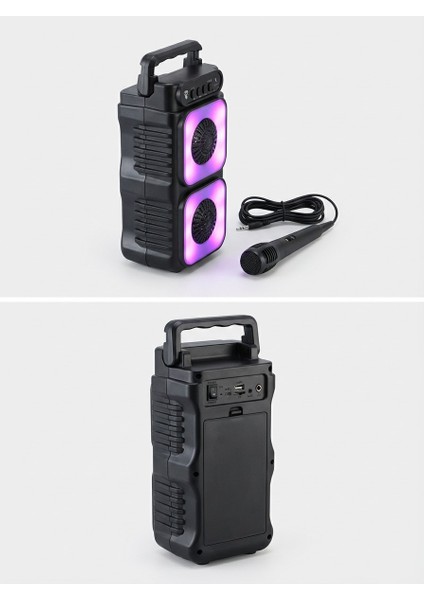 Premium Portatif Ses ve Mikrofon Sistemi – Renkli LED Işıklar, Kablosuz Özgürlük modelleri