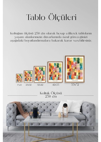 Paul Klee Ahşap Çerçeveli Tablo indirimleri