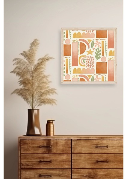 Soyut Ahşap Çerçeveli Tablo fiyatları