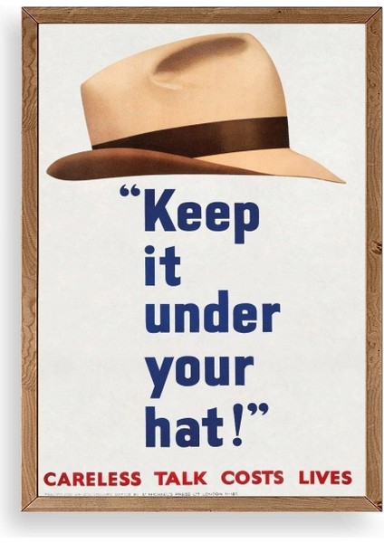 Motto Ahşap Çerçeveli Tablo