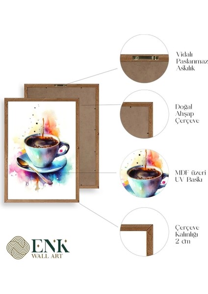 Kahve Ahşap Çerçeveli Tablo fırsatları