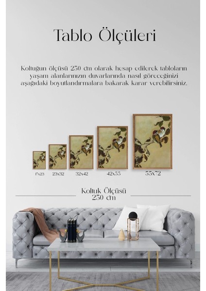 Kuş Ahşap Çerçeveli Tablo indirimleri