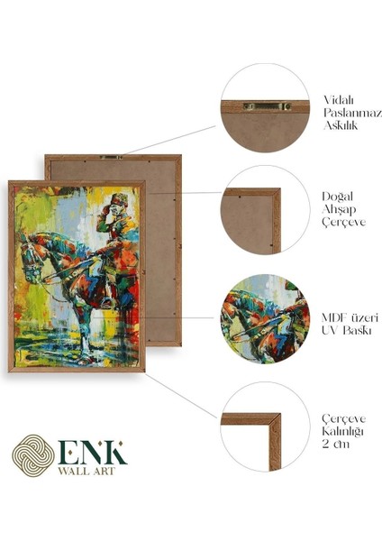 Atatürk Ahşap Çerçeveli Tablo fırsatları