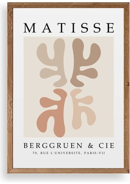 Soyut Ahşap Çerçeveli Tablo