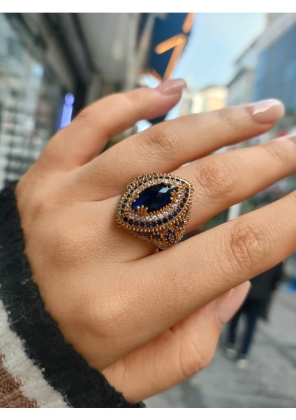 925 Ayar Gümüş Bronz Hürrem Model Yüzük fırsatları