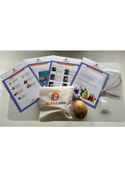 Patates Pili Deneyi | 6–12 Yaş Elektrik Üretme Stem Bilim Seti – Mutlulama