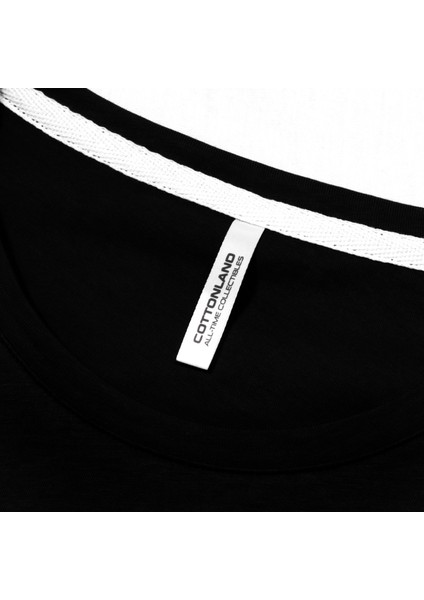 Kadın Mılana O Yaka Truvakar Kol Manşetli Yırtmaçlı Pamuk Penye Tişört fırsatları