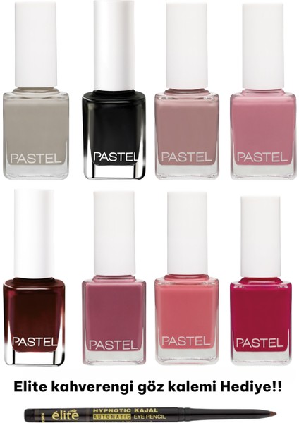 Oje 8 Li Set 424-425-426-427-428-429-119-38 + Kahverengi Göz Kalemi Hediye !!