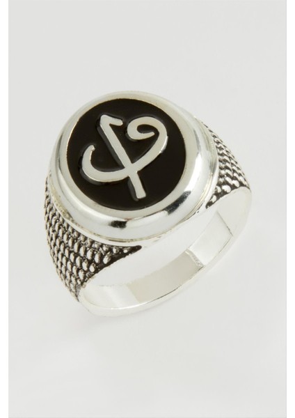 Vav Elif Metal Erkek Yüzük