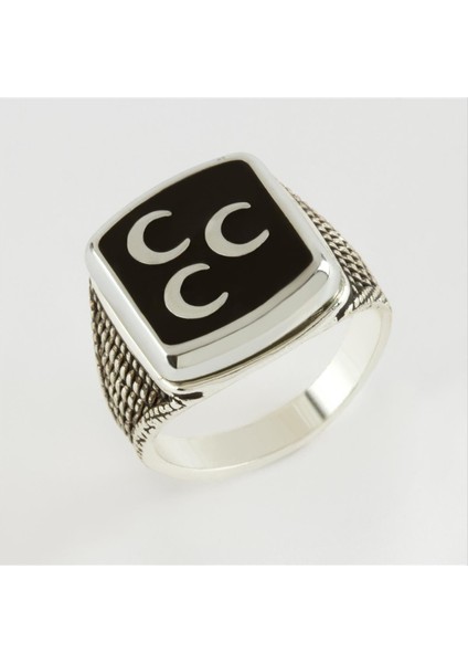 3 Hilal Metal Erkek Yüzük