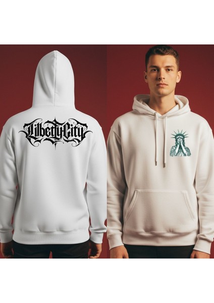 Kapşonlu 3 Iplik Kokteyl Oversize Sweatshirt - Unisex Rahat Kalıp, Sokak Modası, Günlük Stil