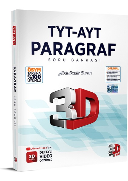 Tyt - Ayt 3D Paragraf Soru Bankası