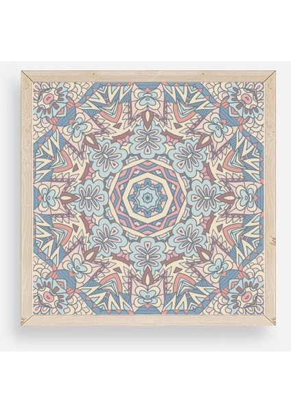 Mandala Ahşap Çerçeveli Tablo