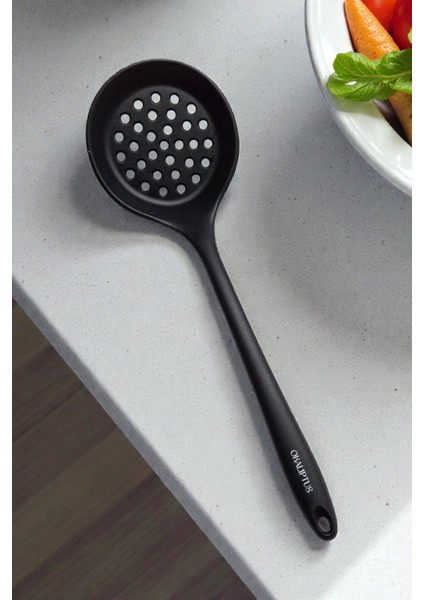 Sert Uçlu 33 cm Isıya Dayanıklı Silikon Kevgir – Yapışmaz, Yanmaz, Tencere Dostu