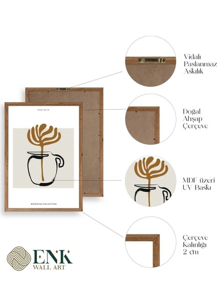 Kahve Ahşap Çerçeveli Tablo fırsatları