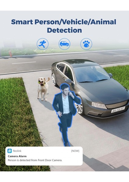 Reolınk 4K Wifi Güvenlik Kamerası, 180° Ultra Geniş Açı, Tak-Çalıştır fırsatları