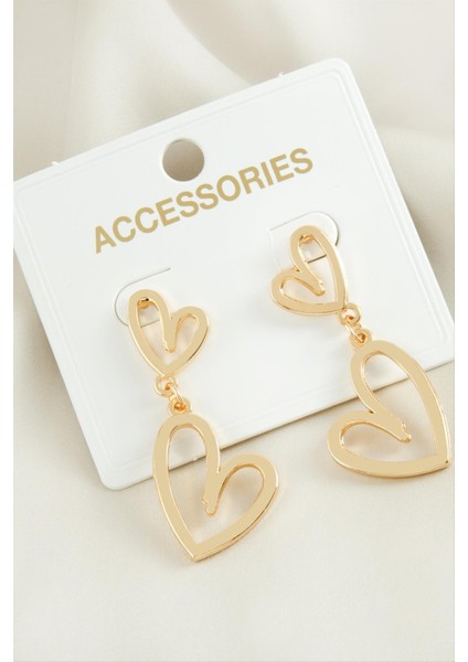 Kalp Yeni Sezon Metal Küpe