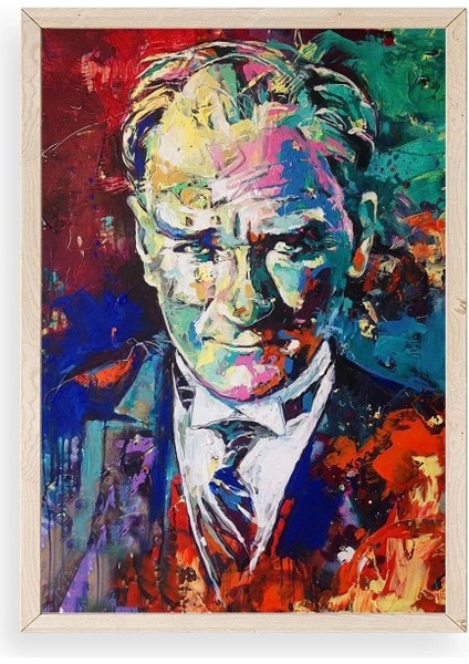 Atatürk Ahşap Çerçeveli Tablo