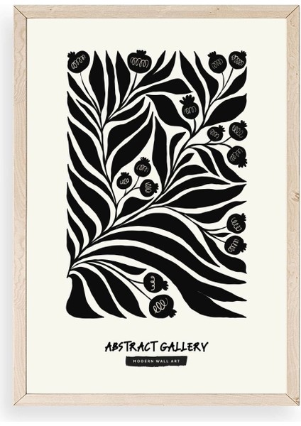 Soyut Ahşap Çerçeveli Tablo