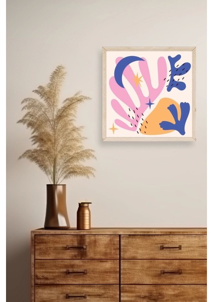 Soyut Ahşap Çerçeveli Tablo fiyatları