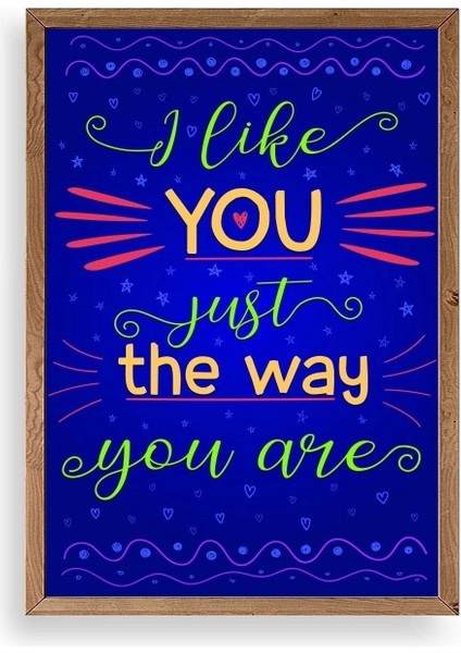 Motto Ahşap Çerçeveli Tablo