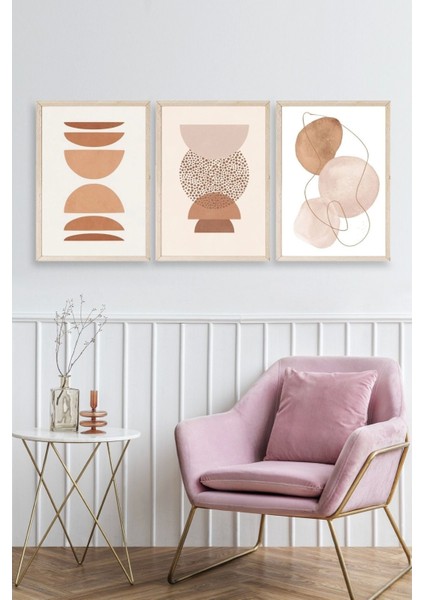 Üçlü Ahşap Çerçeveli Tablo fiyatları