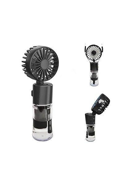 Robeve Tutulabilir Taşınabilir Buharlı Vantilatör Fan – 4 Hız Ayarı, Şarjlı, Misting Özel