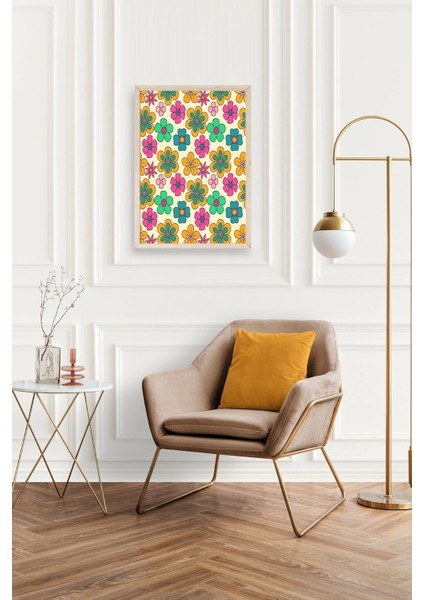 Çiçekler Ahşap Çerçeveli Tablo fiyatları