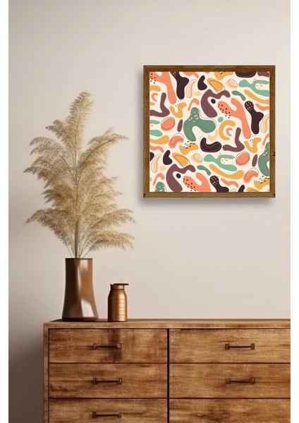 Soyut Ahşap Çerçeveli Tablo fiyatları