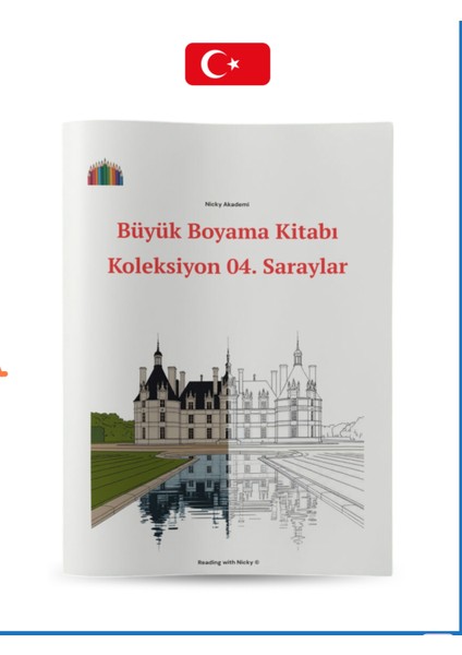 Büyük Boy Boyama Kitabı Koleksiyon-4 Saraylar fiyatları