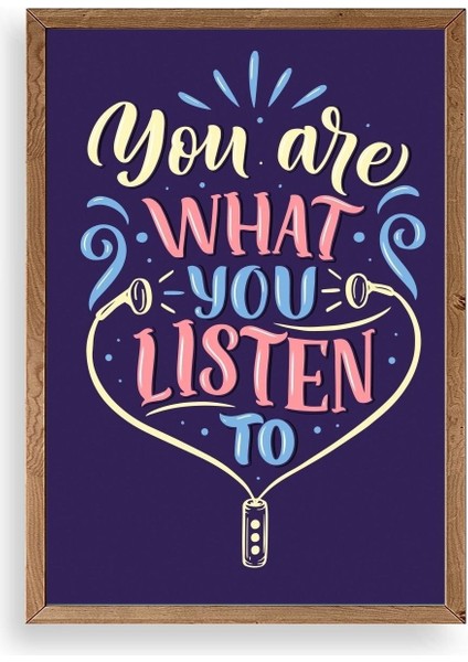 Motto Ahşap Çerçeveli Tablo