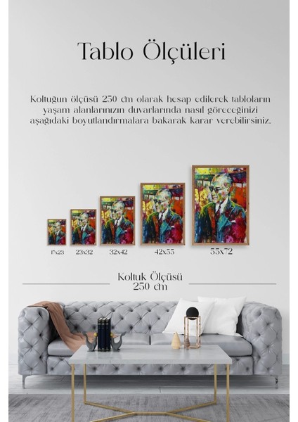 Atatürk Ahşap Çerçeveli Tablo indirimleri