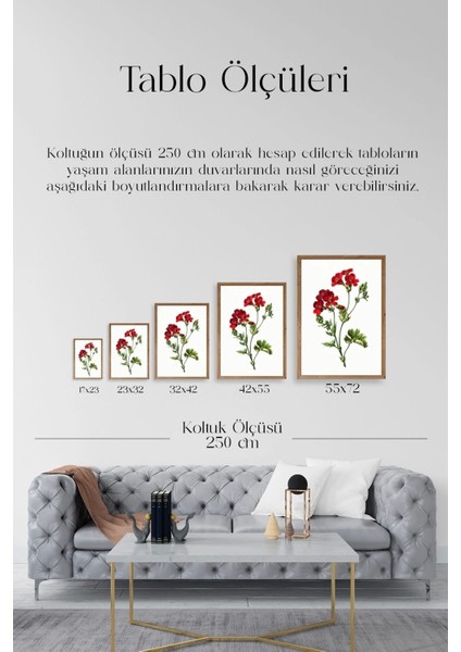 Çiçekler Ahşap Çerçeveli Tablo indirimleri