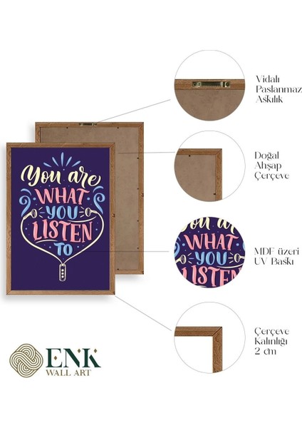 Motto Ahşap Çerçeveli Tablo fırsatları